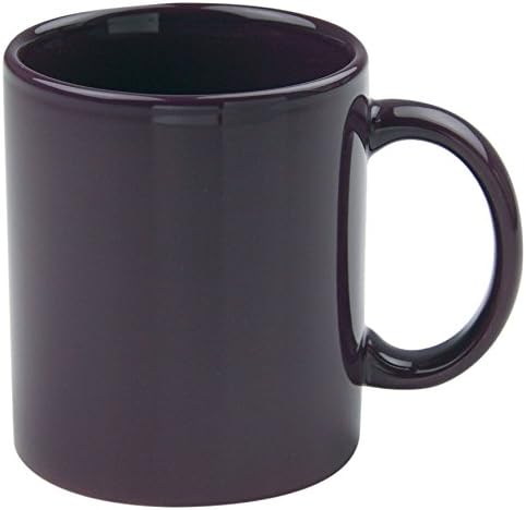 Omniware 1010165 Classic Mugs, Set of 4, 11 oz, Aubergine
