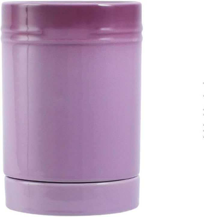 LAYUON Utensil Holder,Ceramic Utensil Crock with Cooking Tool Organizer Crock for Spoons, Spatulas, Tongs for Kitchen Decor ousewarming Gift, ,Purple