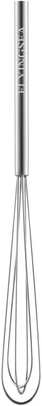 FLYINGSEA whisk,Mini whisks,small wisk,whisks for cooking,Whisk stainless steel,Cooking and Kitchen Gadget.(8.85-inch short handle)