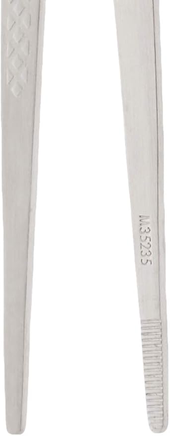Mercer Culinary 18-8 Stainless Steel Precision Plus Chef Plating Tong, Straight, 6-1/8 Inch