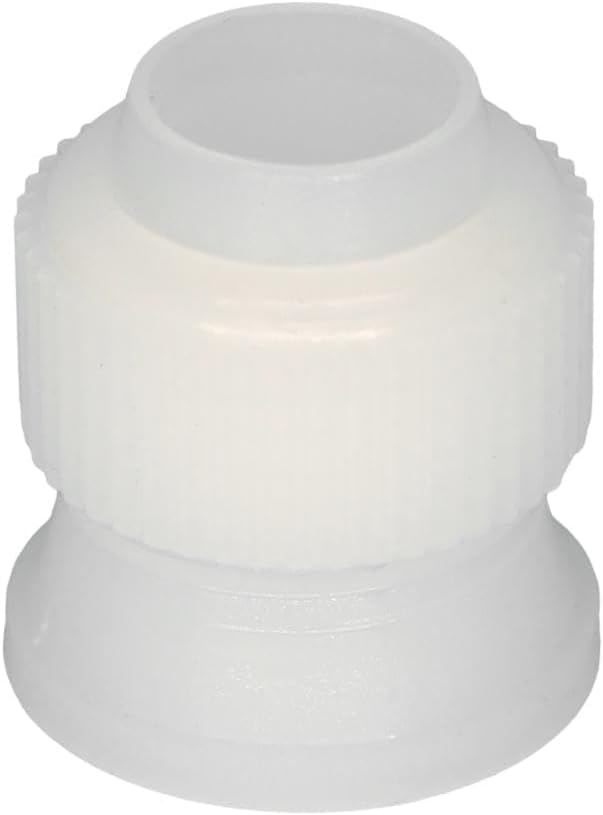 Cake Decorating Piping Bag Couplers - Locking Nut Cake Decorating Supplies Icing Bag Connector Pastry Kit Cupcake Decorating Kit Baking Supplies, Fits Most Standard Tips, Made In USA (50 Pcs)