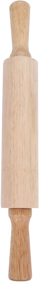 PRETYZOOM Wooden Rolling Pin 10.82In Dough Pastry Roller for Fondant Cake Noodle Baking Kitchen Supplies Small Size for Home and Professional Use