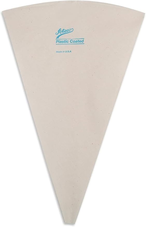 Ateco 3124 Plastic Coated Canvas Decorating Bag, 24-Inch, Reusable, Made in USA