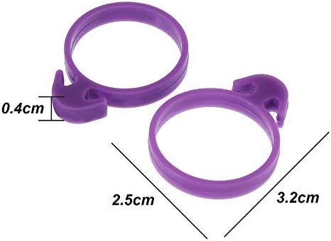60 Pcs Pastry Bag Ties Reusable Icing Bag Ties Silicone Decoration Bag Clips Cake Piping Bag Ties for Cupcakes Cookies and Pastry(15 Pieces Light Purple15 Pieces Blue15 Pieces pink15 Pieces Green)