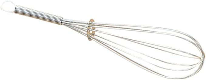 Mobestech Stainless Steel Handheld Balloon Whisk Manual Egg Frother Cooking Utensil for Home and Kitchen Use for Whisking Blending and Beating