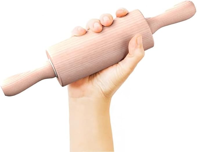 9-Inch Small Wooden Rolling Pin for Kids – Perfect for Baking, Play Dough, Clay, Arts & Crafts, and Small Dough Rolling