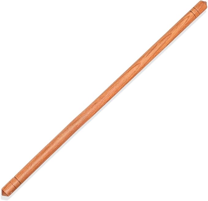 Beech Wood Non-Stick Oil Rolling Pin -Turkish Oklava-Infused Smooth Surface for Dough, Cookies, Pastry, Pizza & Bread – Traditional 18.7 Inch (48 cm) Kitchen Roller for Home & Professional Bakers