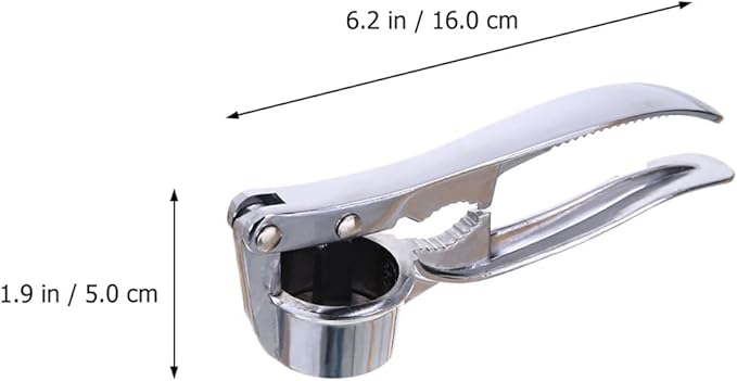 BESTYASH Manual Garlic Press and Crusher Extra Large Stainless Steel Garlic Mincer Kitchen Ginger Squeezer for Home Cooking and Food Preparation