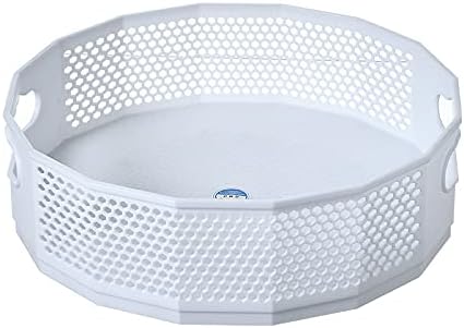 Lazy Susan Turntable Kitchen Storage Organizer Round Plastic Non Skid Spice Rack for Cabinet Pantry Fridge Countertop Vanity - 2 Sizes (White, 12 Inch)