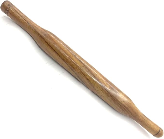 Wooden Rolling Pin (Belan) for Dough – Smooth Surface Roller for Roti, Chapati, Pizza, Pastry & Baking – Durable Kitchen Tool with Easy Grip Handles 14 inch Long