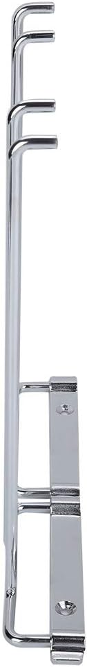 10 Inch Wine Glass Rack, Cup Wall Mounted Stemware Under Cabinet Wire Wine Decor Rack Hanging Stemware Holder Kitchen Shelves for Home Bar