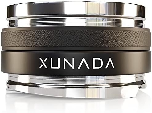 XUNADA 58.3mm Coffee Distributor & Tamper, Works with all 58mm Portafilters, Espresso Hand Tampers, 2-in-1 Adjustable Espresso Distribution Leveler & Tamping Tool