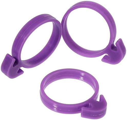 60 Pcs Pastry Bag Ties Reusable Icing Bag Ties Silicone Decoration Bag Clips Cake Piping Bag Ties for Cupcakes Cookies and Pastry(15 Pieces Light Purple15 Pieces Blue15 Pieces pink15 Pieces Green)