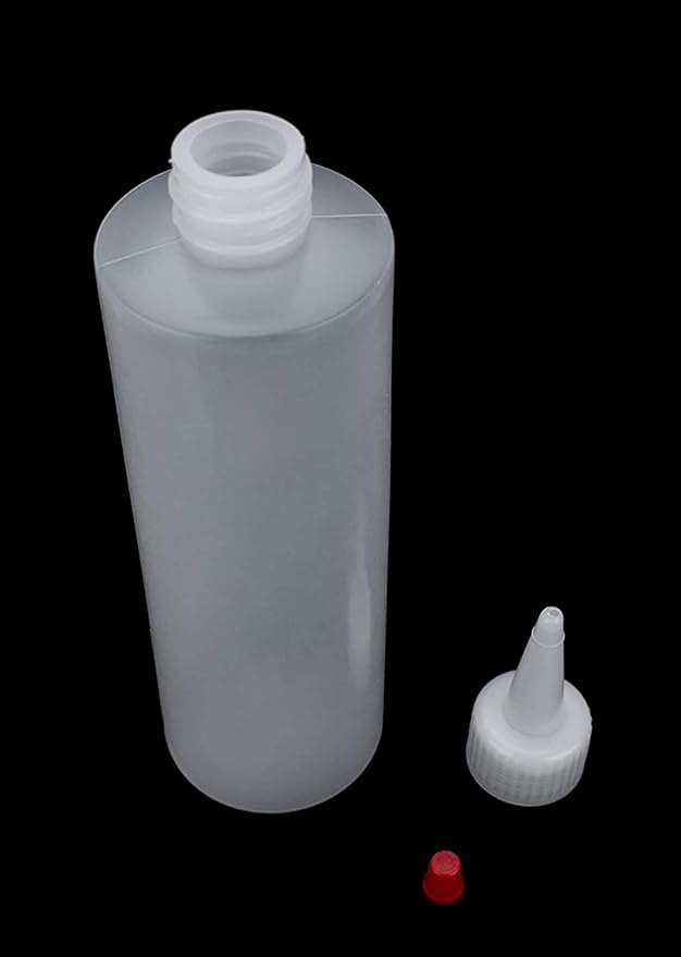 BRIGHTFROM Condiment Squeeze Bottles, 8 OZ Empty Squirt, Red Top Cap, Leak Proof - for Ketchup, Mustard, Syrup, Sauces, Dressing, Oil, Arts & Crafts, BPA FREE Plastic - Perfect for Kitchen - 1 PACK