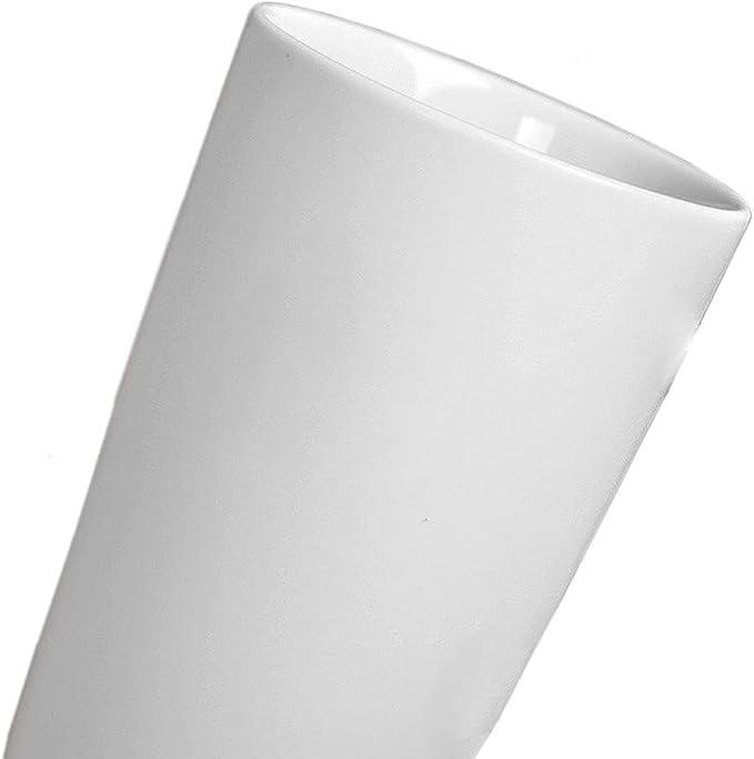 20oz Ceramic Coffee Mugs Large Latte Mugs Modern White Drinking Cups with Handles Set of 4 Perfect for Tea, Coffee, Cocoa