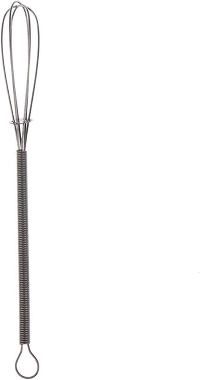 Stainless Steel Whisk Egg Beater Manual Balloon Wire Whisk Milk Blender Kitchen Tool(LGold)