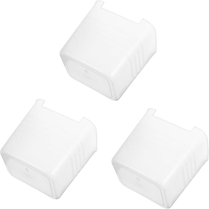 KOMBIUDA 3pcs Transparent Refrigerator Side Door Storage Bins Multifunctional Organizers for Fridge and Pantry Clear Containers for Easy Food Organization