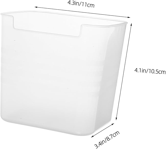 KOMBIUDA 3pcs Transparent Refrigerator Side Door Storage Bins Multifunctional Organizers for Fridge and Pantry Clear Containers for Easy Food Organization