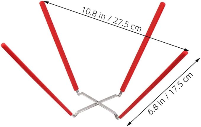 Stable Chiffon Cake Cooling Rack Stainless Steel Construction Non-slip Silicone Prongs Baking Tool