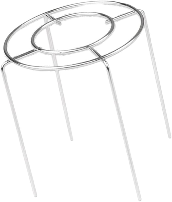 Uonlytech Stainless Steel Cake Cooling Rack 7" round Wire Rack for Baking Chiffon Cakes, Steam Basket Compatible Oven and Air Fryer, 17.8cm Diameter X 14cm Height