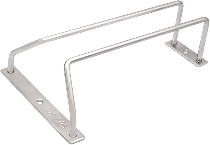 7-Inch Wine Glass Rack, Under Cabinet Wine Glass Holder Stainless Steel Stemware Rack for Cabinet Kitchen Bar (1 Rows, 3 Pack)