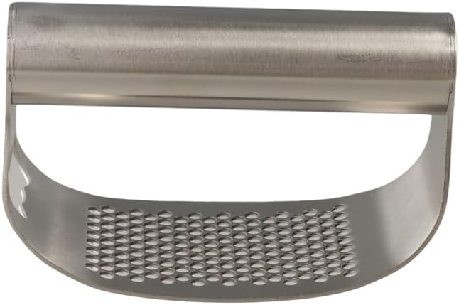 Stainless Steel Garlic Press,2PCS Manual Garlic Chopper,Rocker Garlic Chopper,Handle Garlic Crusher,Built-in Bottle Opener Garlic Mincer
