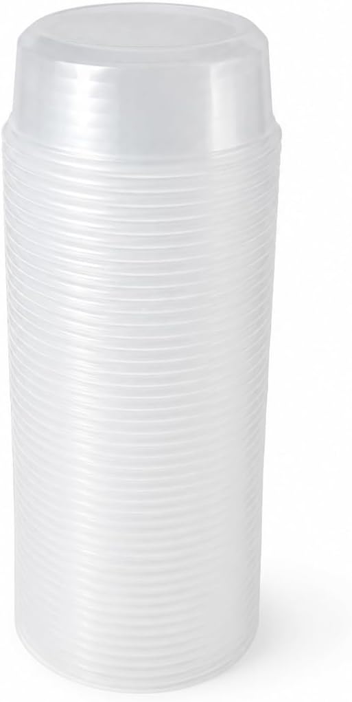 8 oz Microwave-Safe Clear Deli Container Base, 500/case