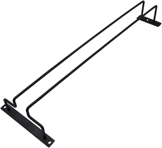 Hoshen Single Slot Inverted Goblet Holder, Wine Glass Holder with Screws, Simple Hanging Glass Holder for Home Bar Cabinet, 15.7"/40CM