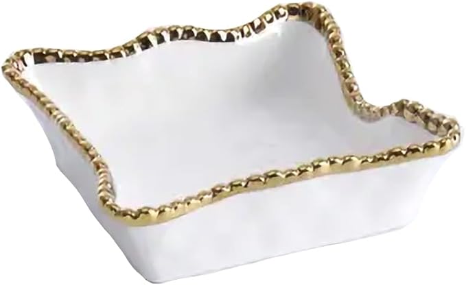 Pampa Bay Golden Salerno Porcelain Cocktail Napkin Holder