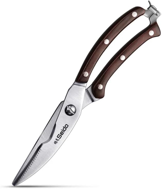 Seido Knives Professional 4" Kitchen Scissors – High-Carbon Stainless Steel Precision Cutting