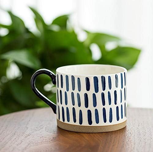 Koja 16 oz. Elegant Hand Painted Decorative Large Porcelain Ceramic Mug Set. 4 Decorative Mugs. Colorful Gift Pack. Impress & Entertain Family & Guests. Dishwasher Microwave Safe.