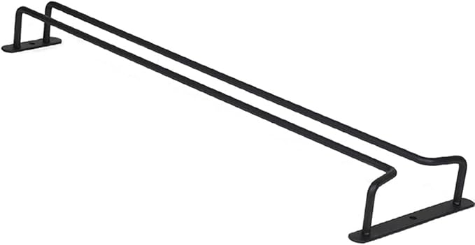 Hoshen Single Slot Inverted Goblet Holder, Wine Glass Holder with Screws, Simple Hanging Glass Holder for Home Bar Cabinet, 15.7"/40CM