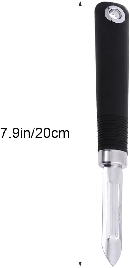 Cabilock Multifunctional Stainless Steel Peeling Knife - Non Swivel Vegetable Peeler for Carrots Potatoes Cucumbers and More