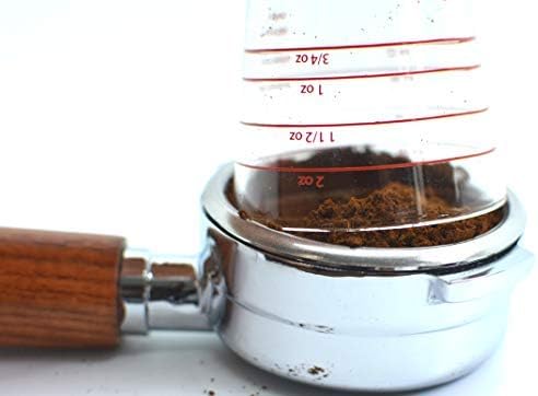 VIA CREMA Espresso Shot Glass (2 Pieces) Coffee Shot Glass Cups Espresso Measuring Shot Glass Coffee Shot