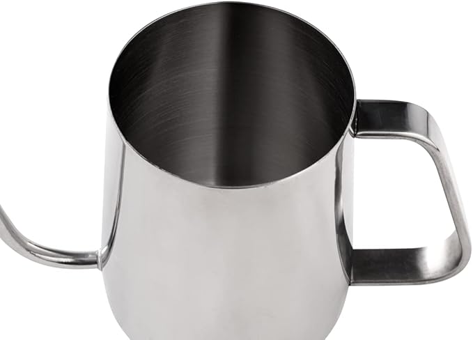 Restpresso 12 Ounce Gooseneck Kettle, 1 Dishwashable Pour Over Kettle - With Thermometer Hole, Non-Stick Coating, Stainless Steel Stovetop Kettle, Built-In Handle, - Restaurantware