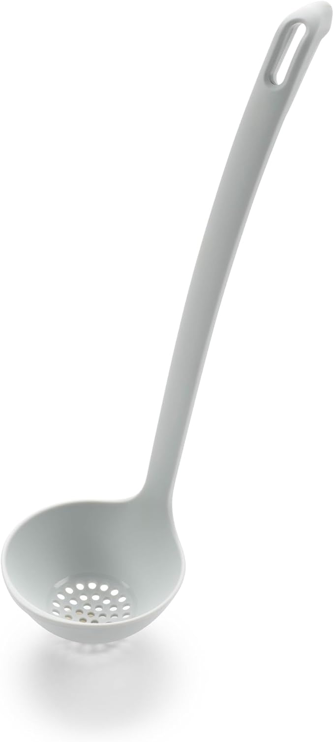 HIC Kitchen 2-in-1 Straining Ladle, Super Strong and Heat Safe