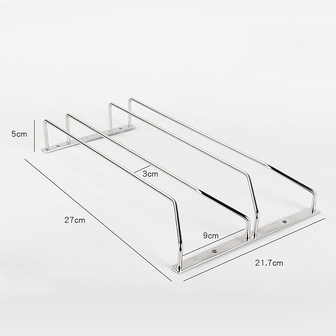 Wine Glass Rack 11/20/24inch Under Cabinet Wine Glass Holder, Stainless Steel Hanging Stemware Holder, Stemware Storage Drying Rack With Screws, Wall Mounted Hanging Rack Shelf