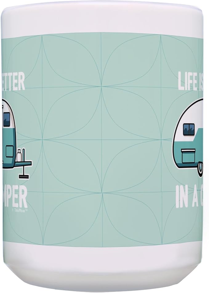 ThisWear Retro Camping Gifts Life Is Better In A Camper Mug Set