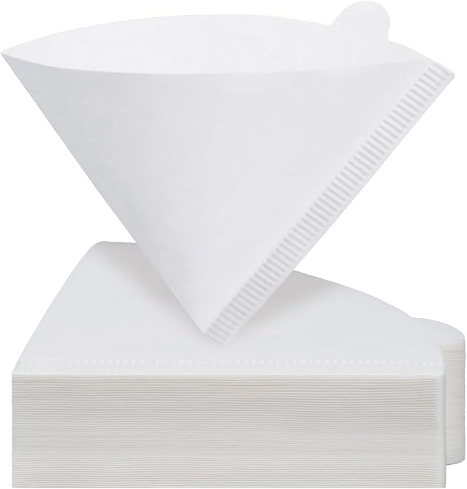 #1 Coffee Filters, 200 Count Cone Coffee Filters #1, Small White Paper Coffee Filter 1-2 cup for Pour Over and Drip Coffee Maker (2 Boxes, 200 Count Total)