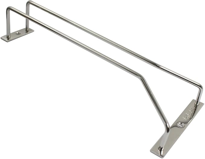 27 cm stainless steel wine glass holder rack, chrome wine glass holders under cabinet, 1 piece (3 rows)