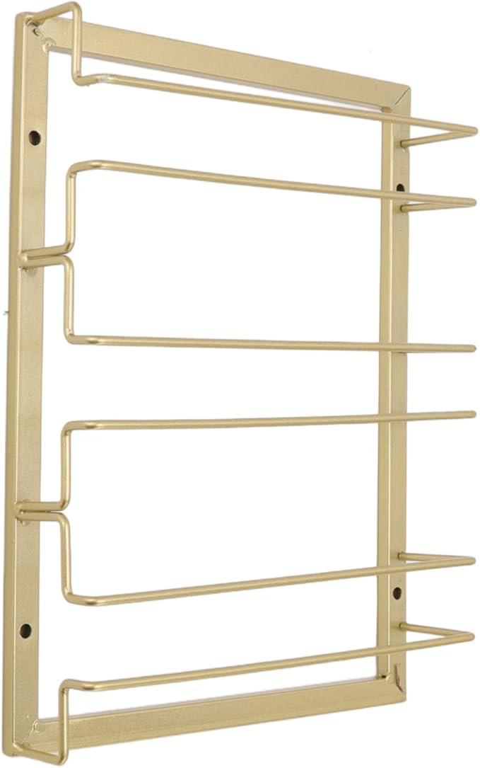 Upside Down Wine Glass Rack European Hanging Wine Glass Rack Under Cabinet Wine Glass Rack Wine Glass Rack For Bar Home Cup Storage Display Rack (Gold)