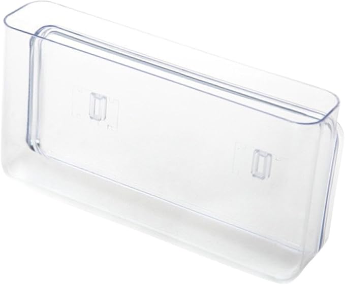 Clear Compact Home Wall Mount Organizer for Kitchen Cabinet Door Storage Basket for Utility Room Pantry, 22 cmx4.5 cmx12 cm