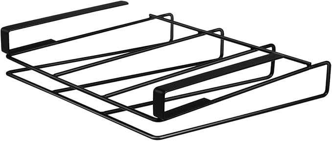 KICHOUSE under Cabinet Shelf Cutting Boards for Paper Towel Holder Sturdy Stainless Steel Rack