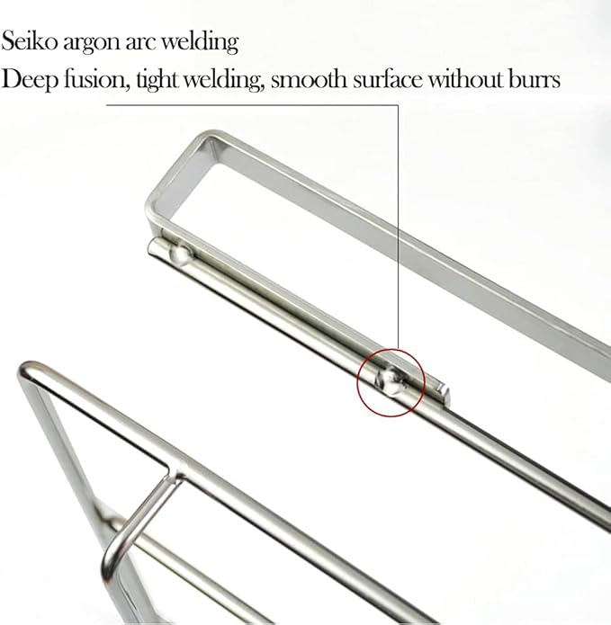 Hanging Wine Glass Rack Under Cabinet, Nail Free Stainless Steel Wine Glass Storage Hanger, Organizer for Bar Home & Kitchen Décor