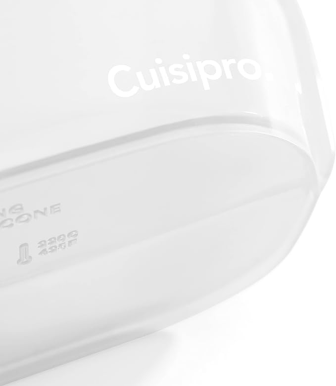 Cuisipro Reusable Stand-up Silicone Bag, 44oz, 8.5 x 6.1inch, Clear