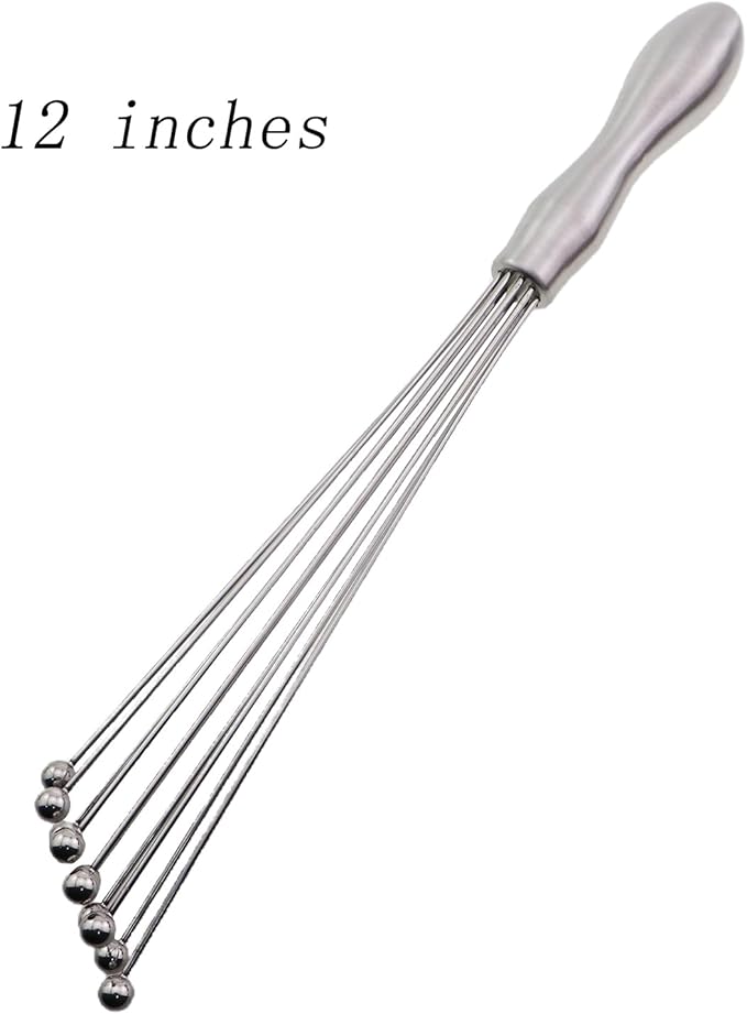 2PCS 430 Stainless Steel Mini Ball Shape Whisk 10/12inch Hand Creamer Cooking Tools Suitable for Kitchen Baking