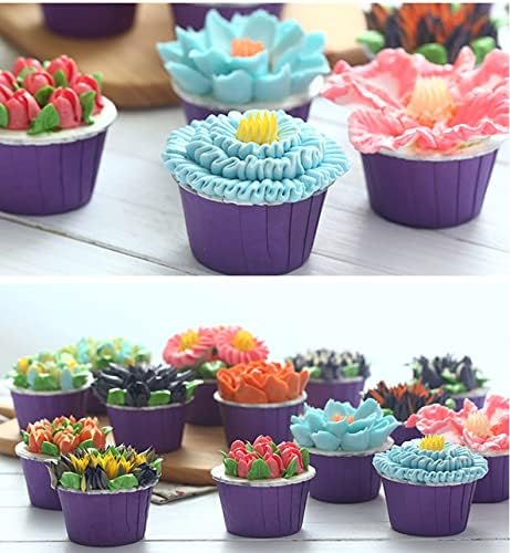 Dr.Pedi Leaf Piping Bags and Tips Set 7 Pieces Piping Tips Set Cake Decorating Tips Icing Piping Nozzles Set Cupcake Decorating Kit Cupcake Pastry Tool Stainless Steel