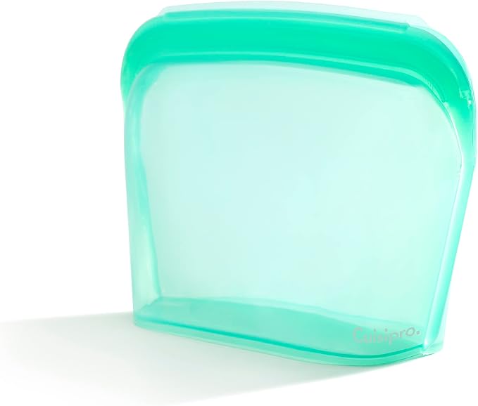 Cuisipro Stand-up Silicone, 44oz, 8.5 x 6.1inch, Green Reusable Bag
