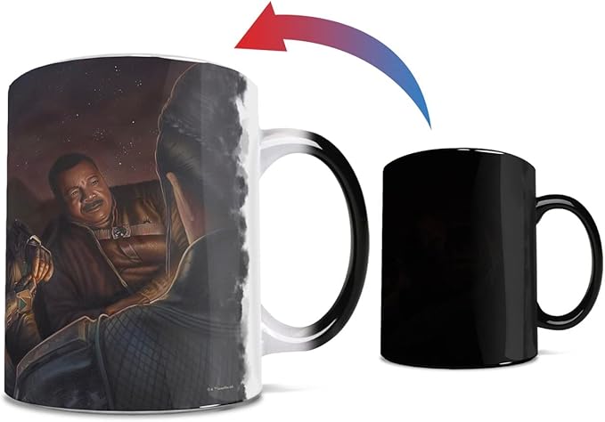 Morphing Mugs Star Wars – The Mandalorian – Uneasy Alliance – One 11 oz Color Changing Ceramic Mug – Image Revealed When HOT Liquid Is Added! MMUG1446