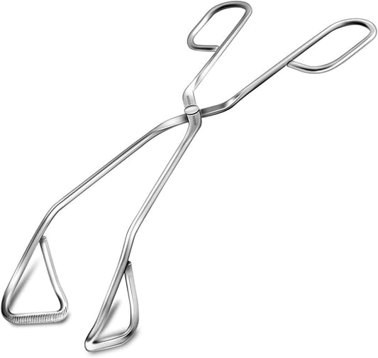 WAGENSTEIGER Scissor Tongs: 9.5 Inch Heavy Duty Stainless Steel Kitchen Tongs Comfortable Ergonomic Grip, Heat Resistant for BBQ and Cooking, Grilling Turning meats, Serving Pasta, Imprinted Grippers